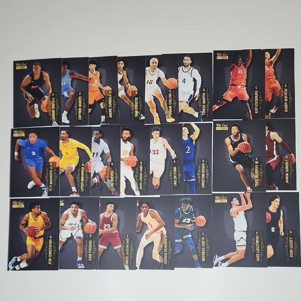 23 CARD LOT OF BASKETBALL WILD CARDS